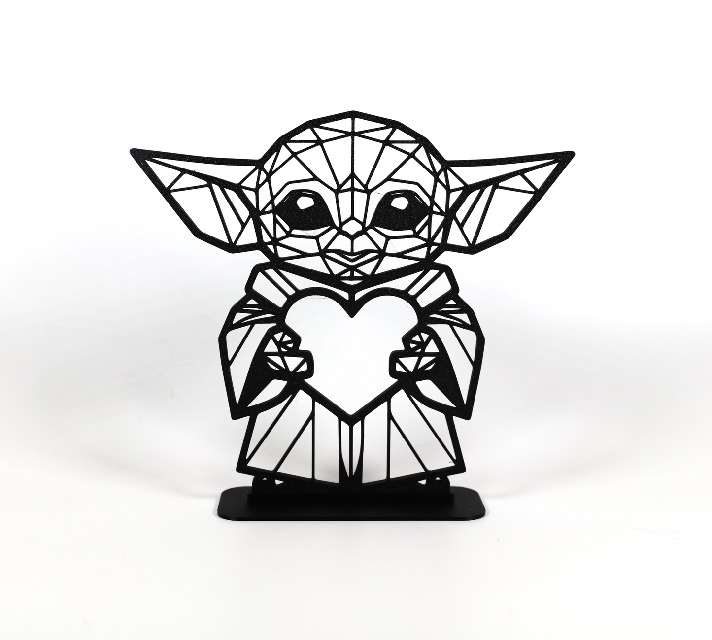Geometric Low Poly Valentines Baby Yoda
