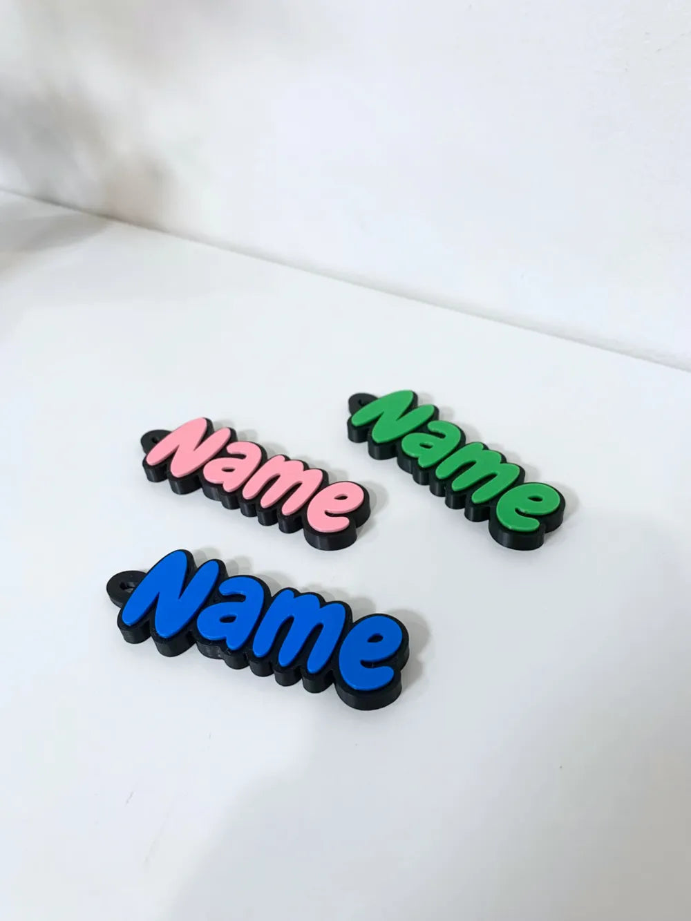 Custom Multicolor Name Keyring
