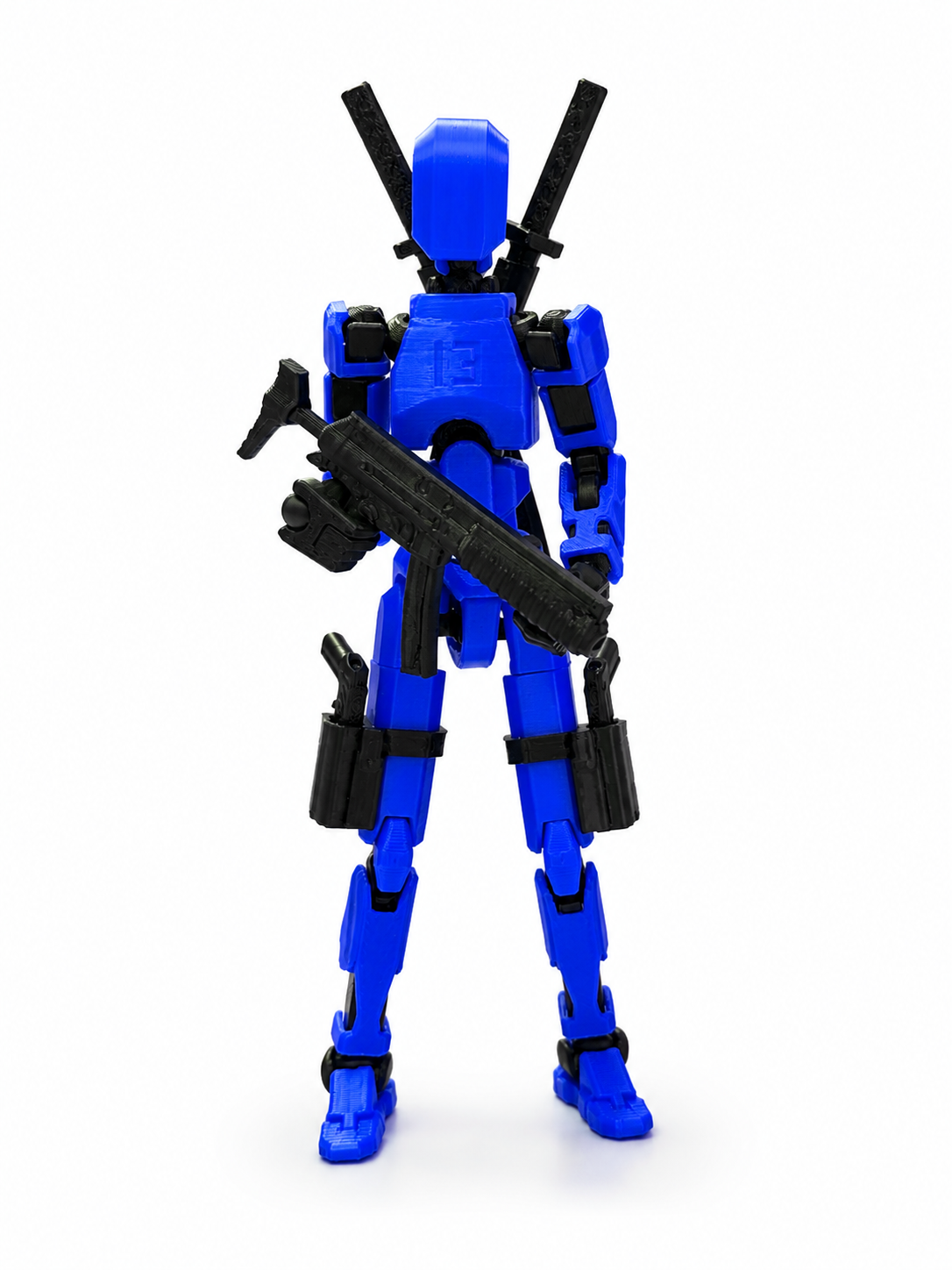 (Assembly Completed) Dummy 13 Action Figure | with Weapons| Assembly Completed | 3D Printed (Blue)