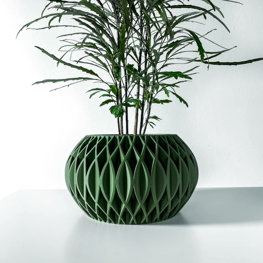 The Revan Interior Planter Pot with Drainage Tray