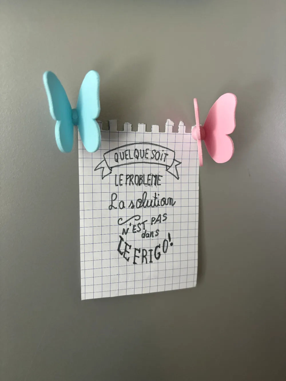 Minimalist Butterfly Fridge Magnet