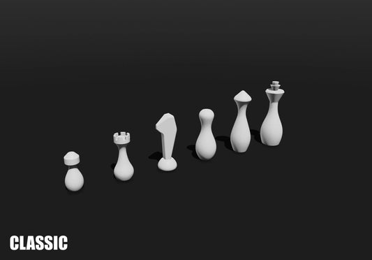 Minimalistic Classic Chess Pieces V1