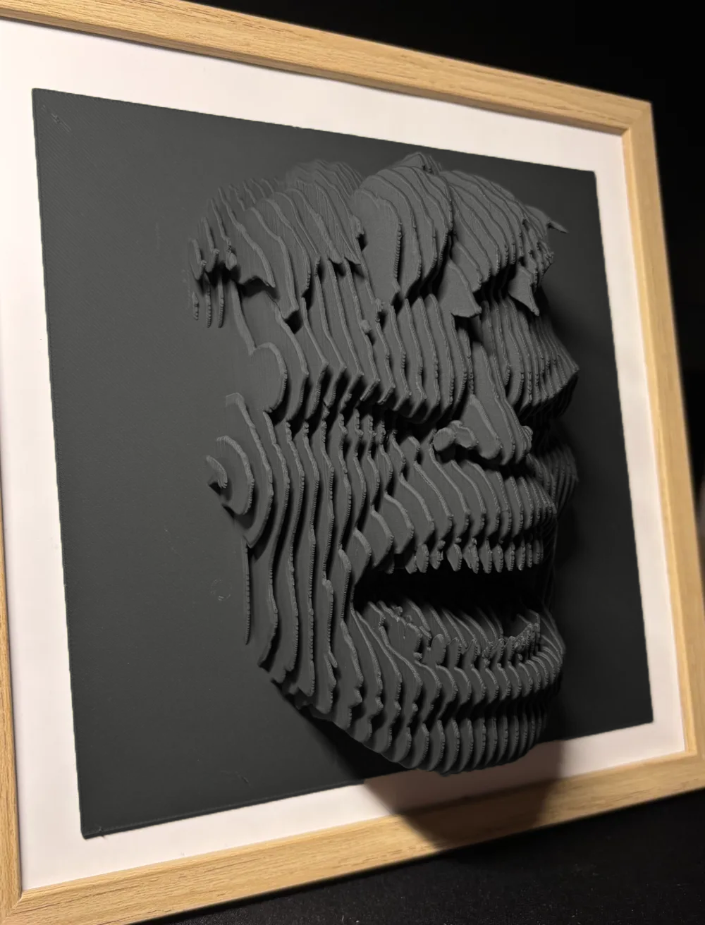 Hulk layered sculpture
