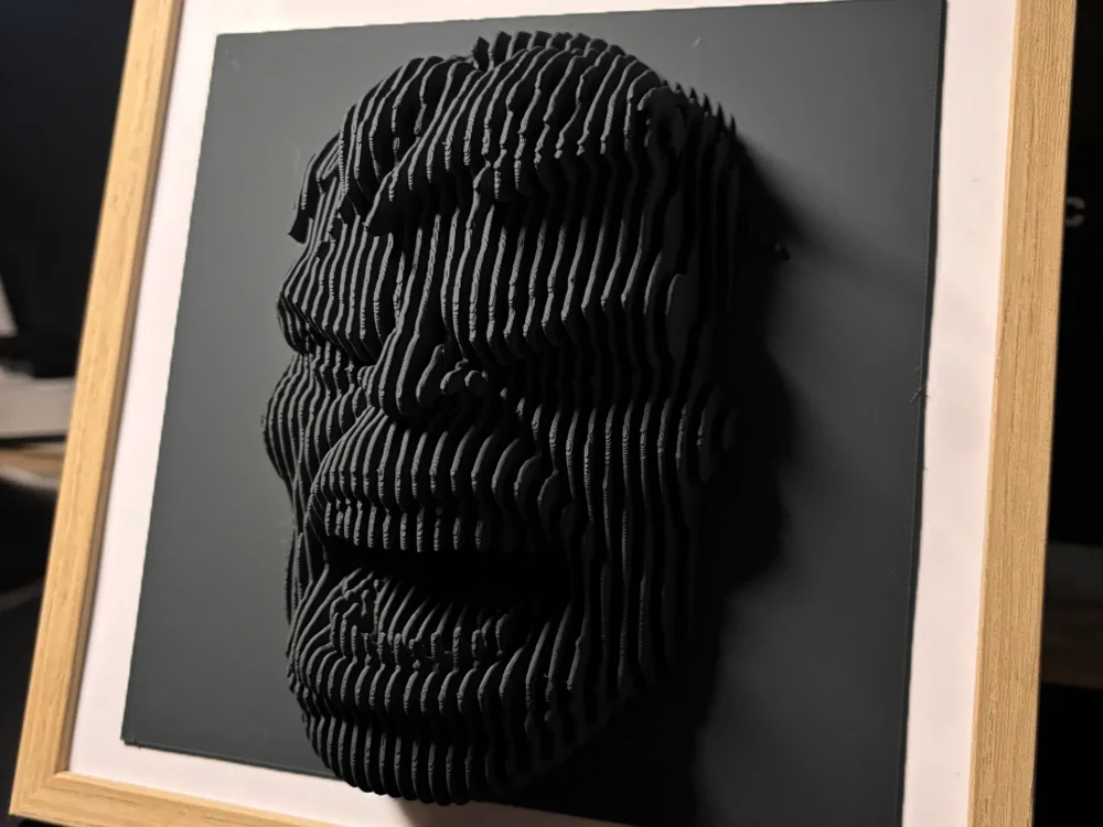 Hulk layered sculpture