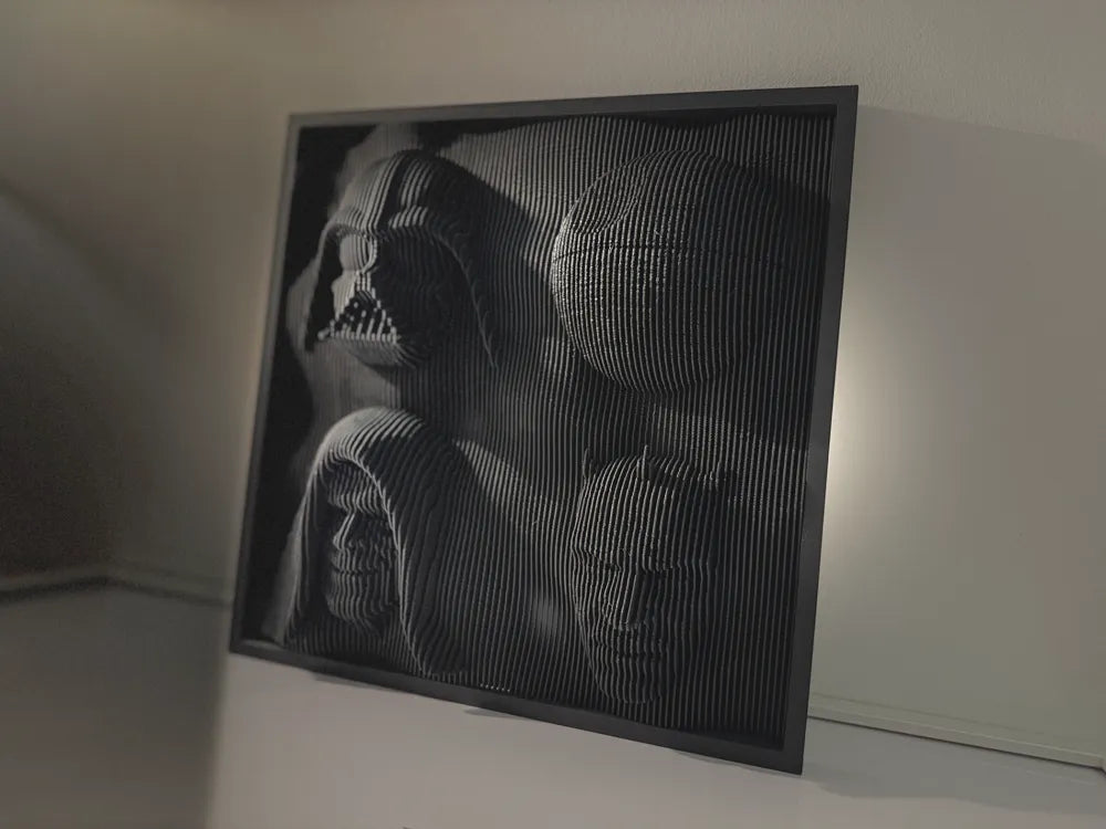 Dark Side Star Wars layer sculpture