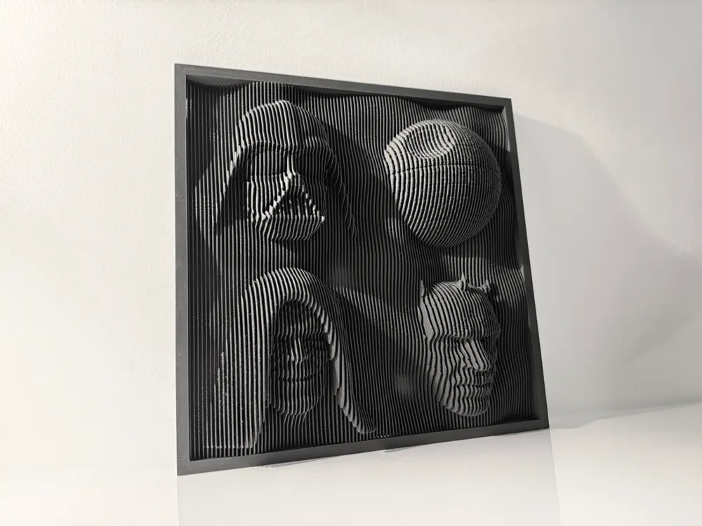 Dark Side Star Wars layer sculpture