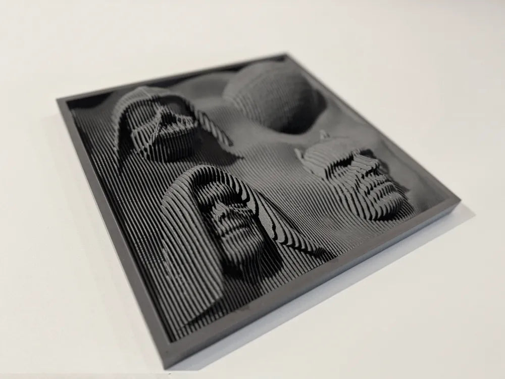 Dark Side Star Wars layer sculpture