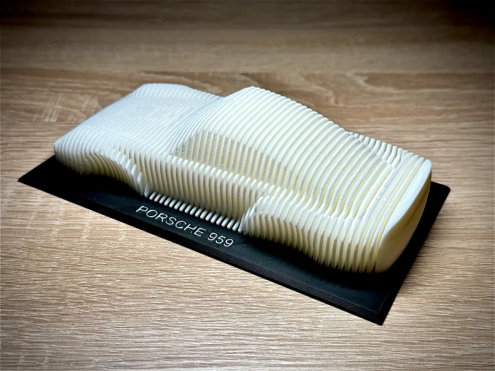 Porsche 959 Layered Sculpture