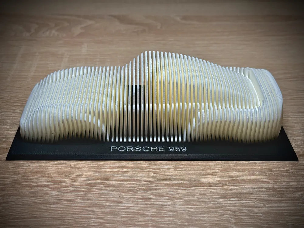 Porsche 959 Layered Sculpture