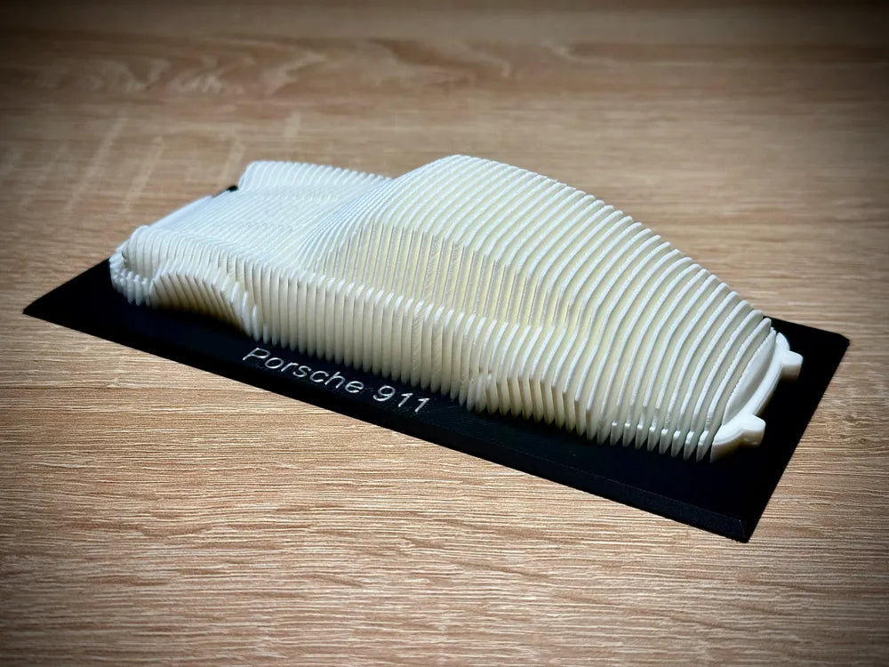 Porsche 911 Carrera Layered Sclupture