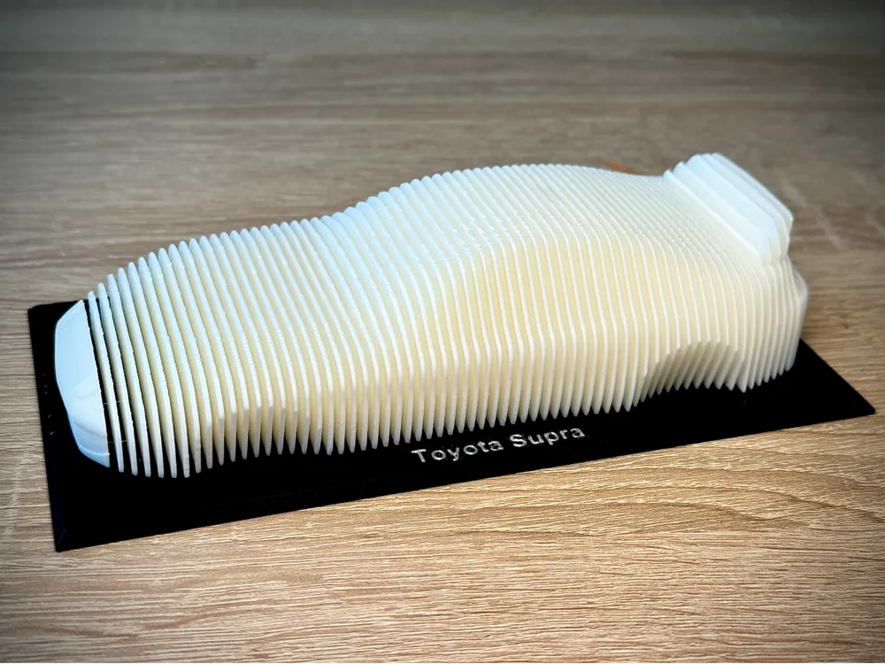 Toyota Supra Layered Sculpture