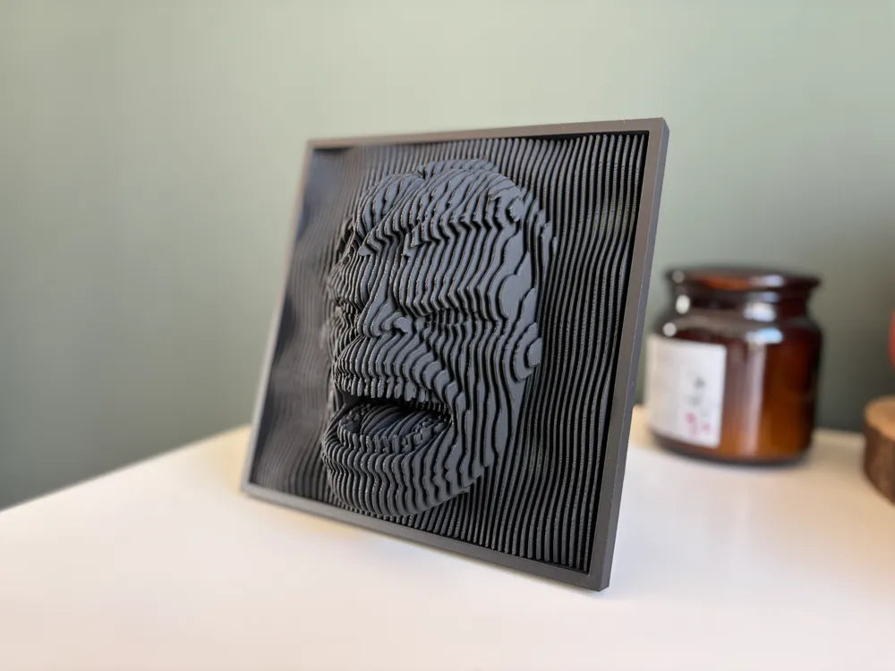 Hulk layered sculpture