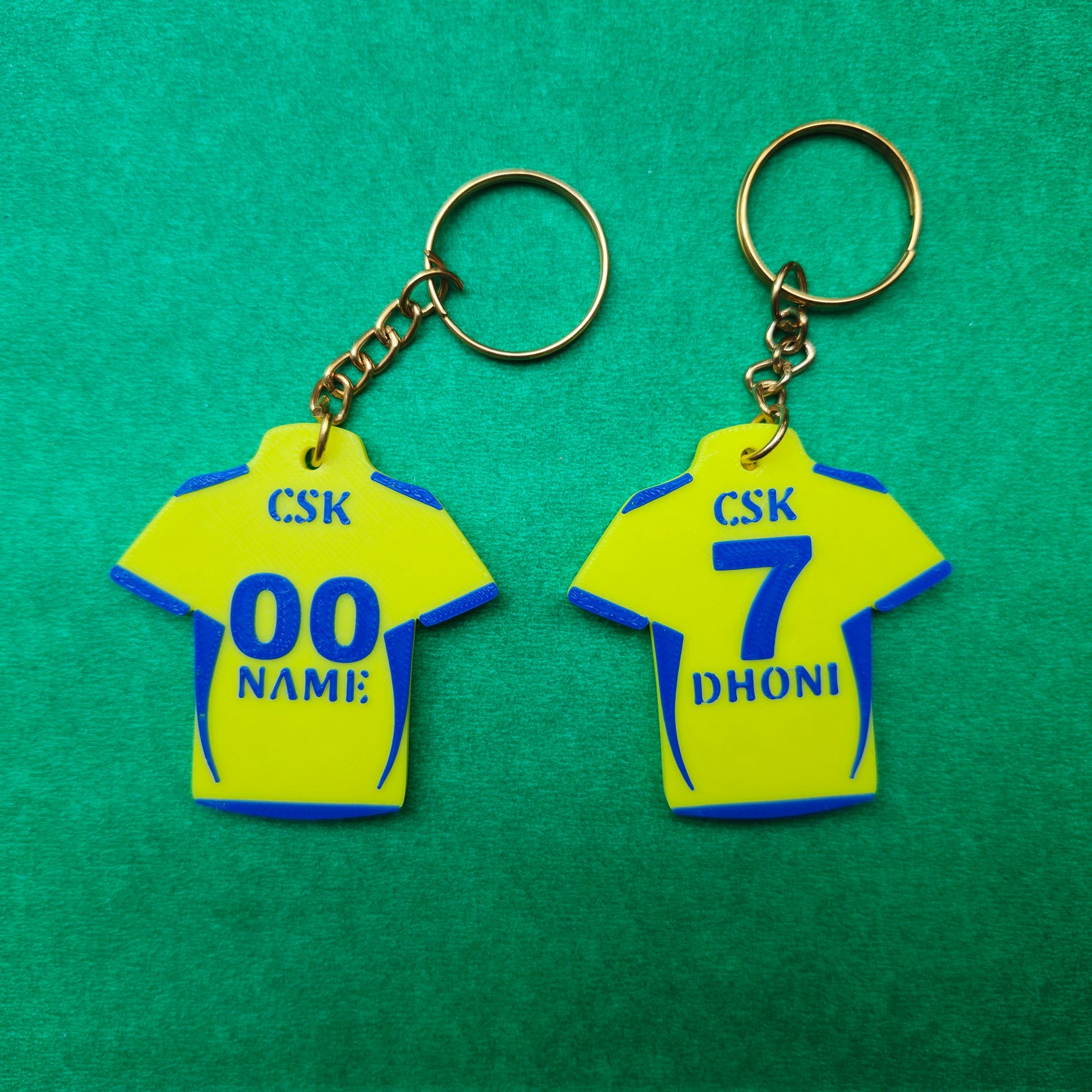 Custom name IPL jersey keychain