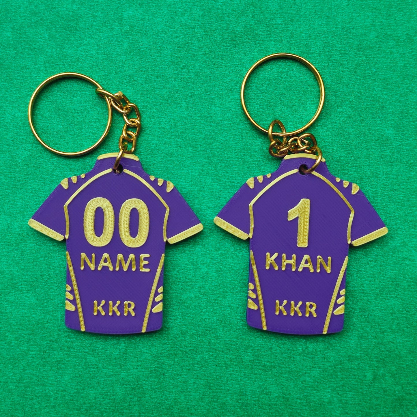 Custom name IPL jersey keychain