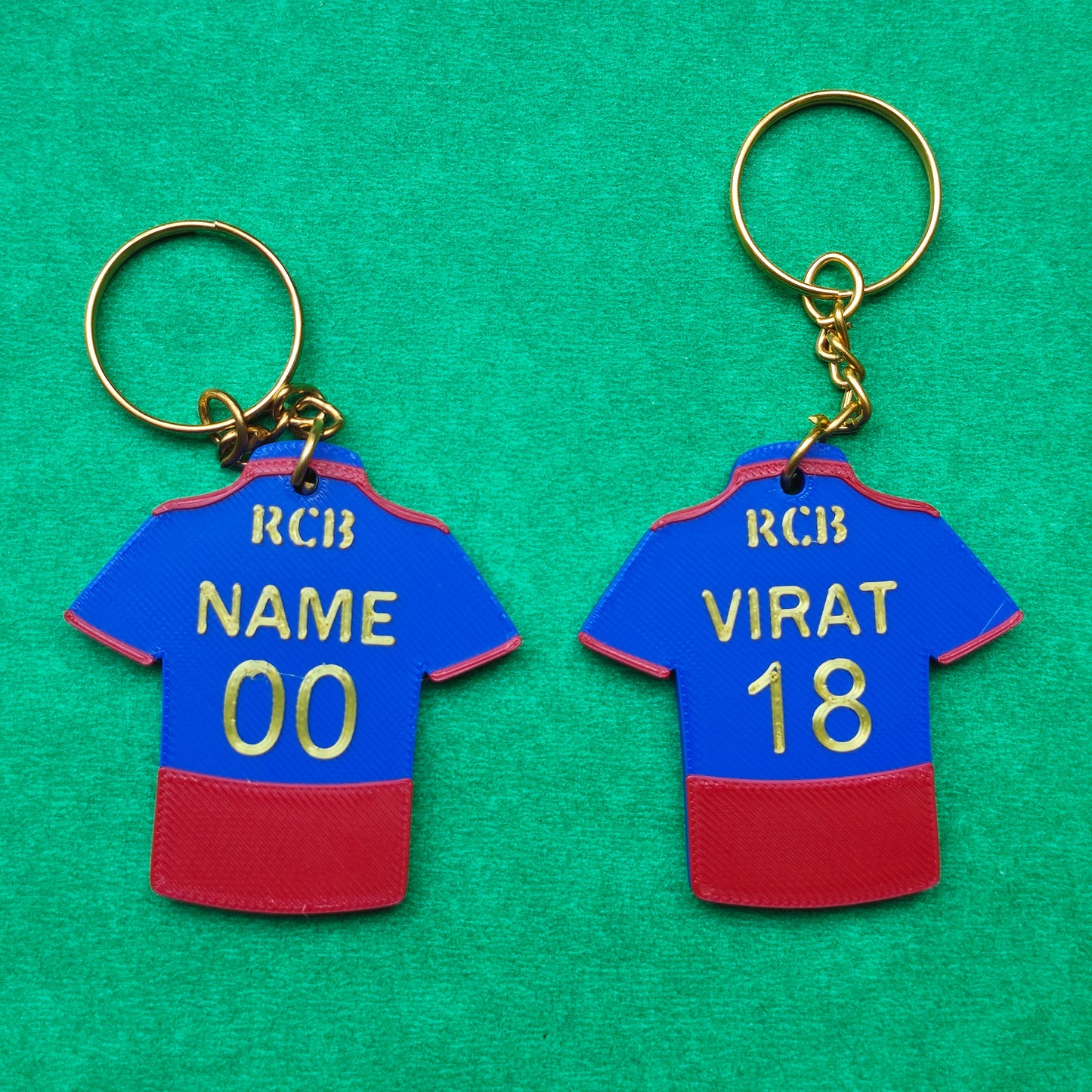 Custom name IPL jersey keychain