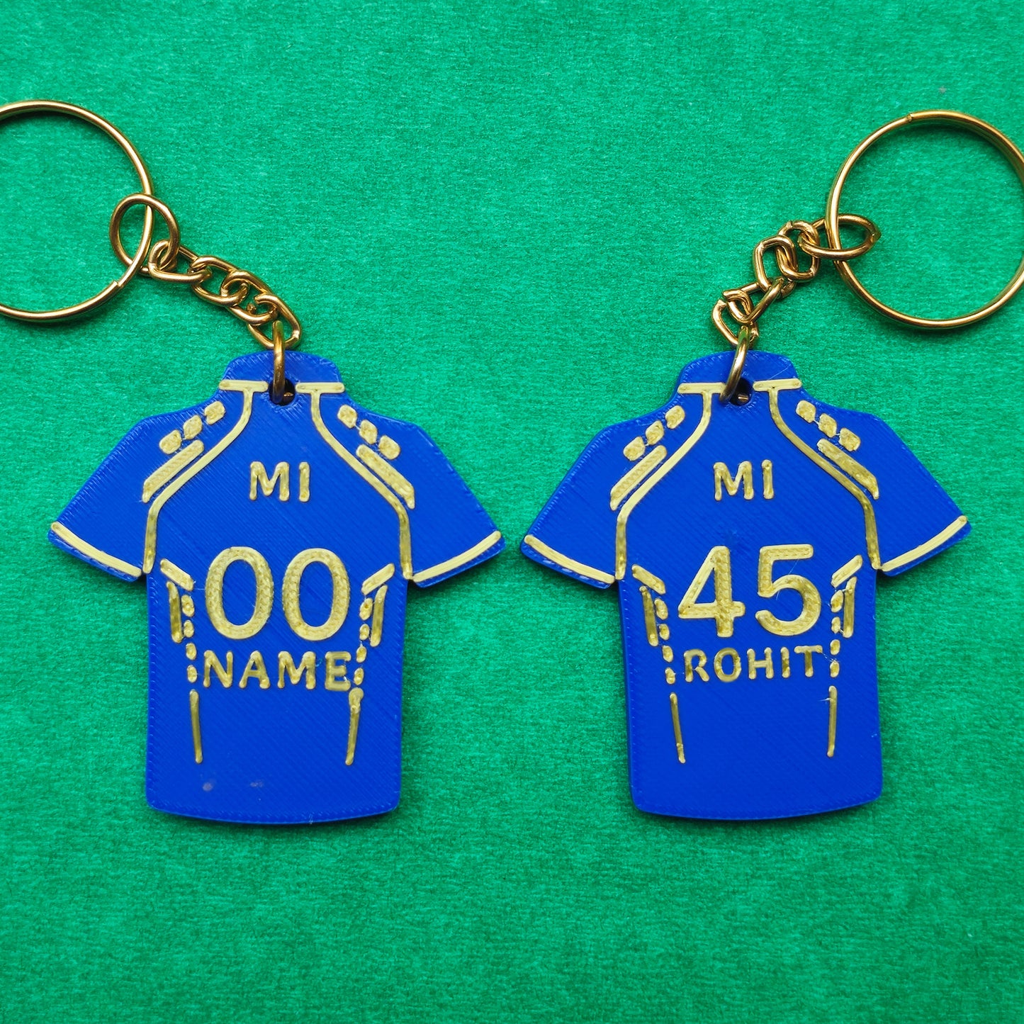 Custom name IPL jersey keychain