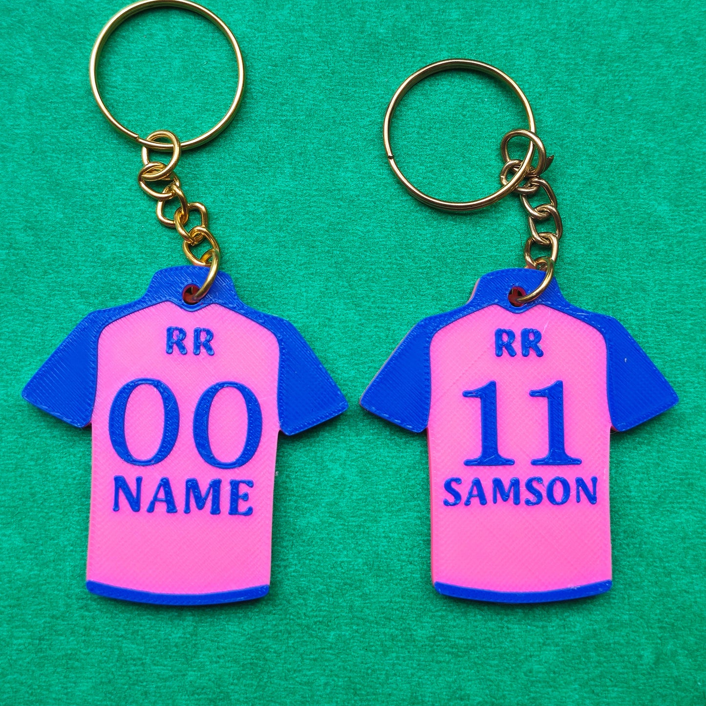 Custom name IPL jersey keychain