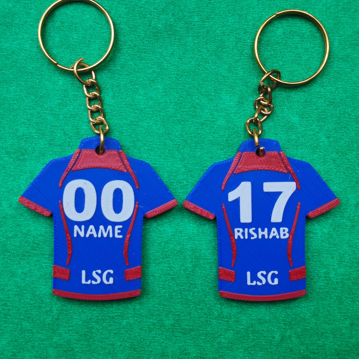 Custom name IPL jersey keychain
