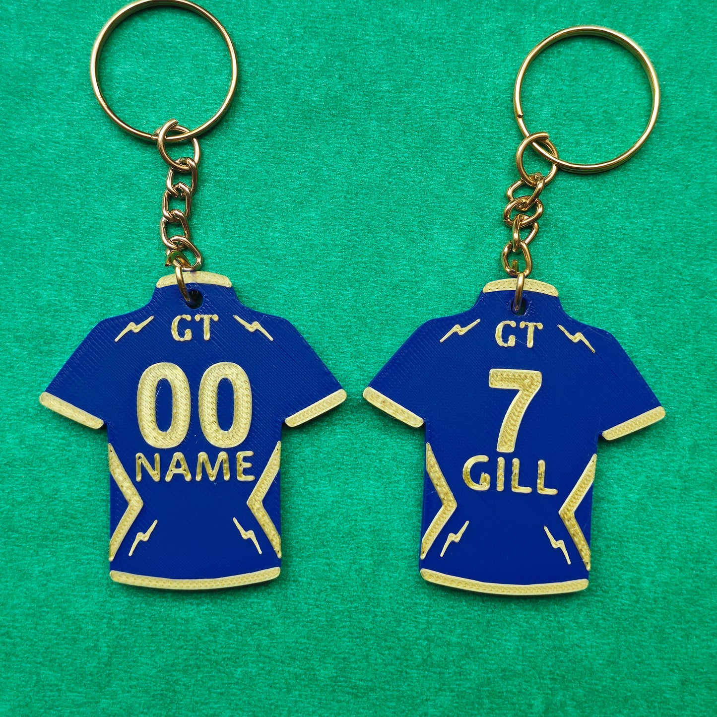 Custom name IPL jersey keychain