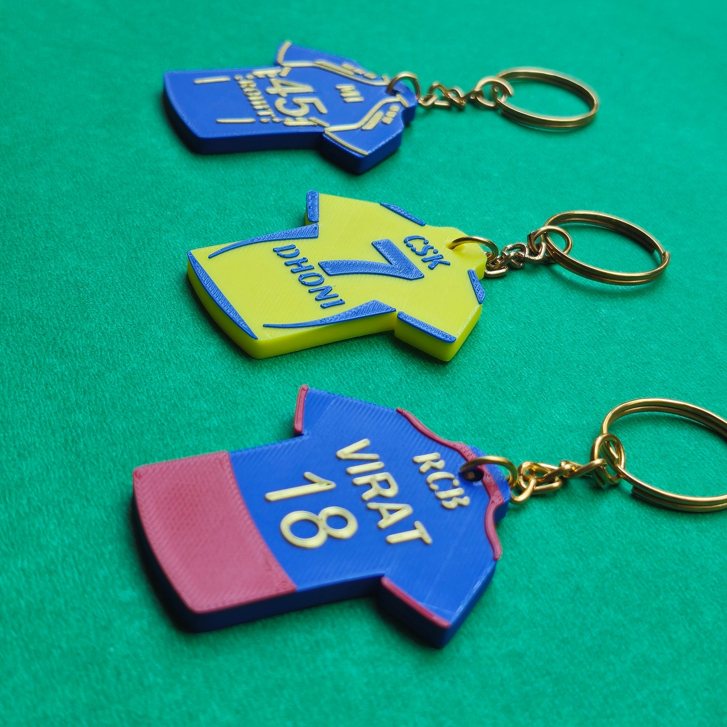 Custom name IPL jersey keychain