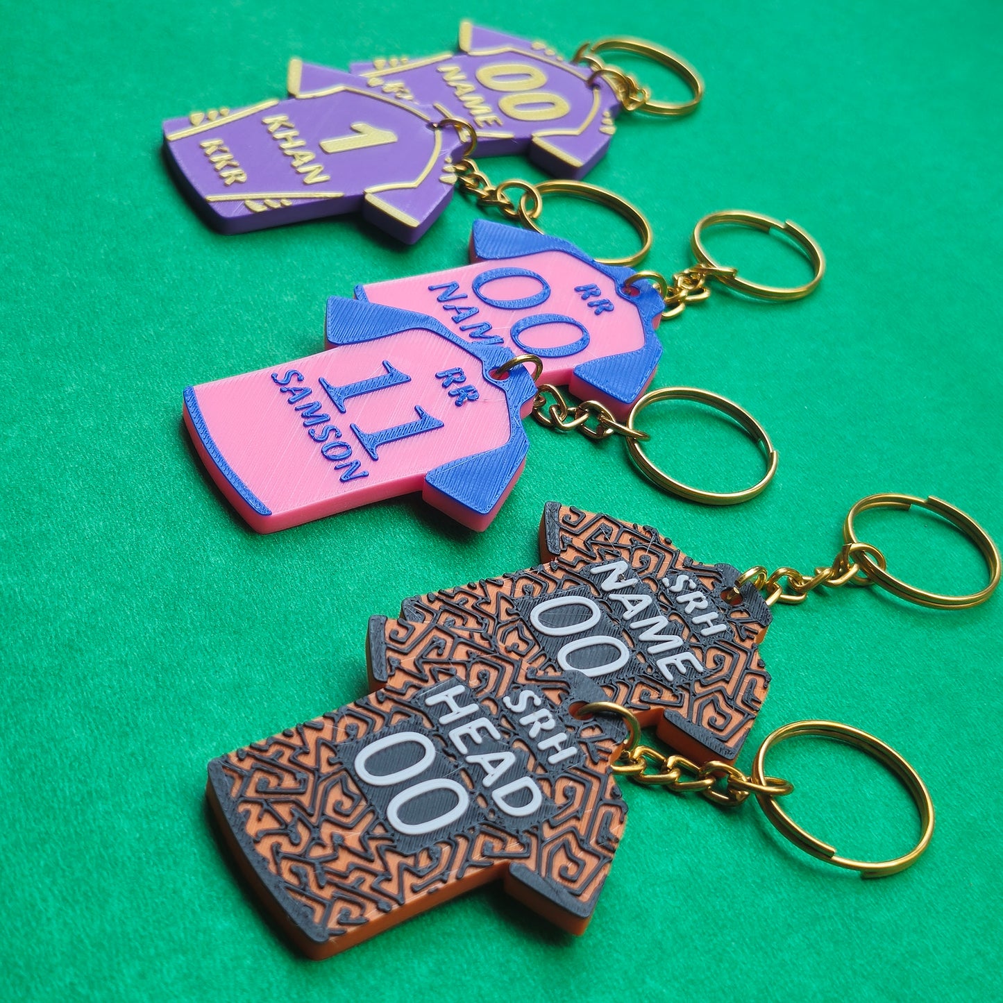 Custom name IPL jersey keychain