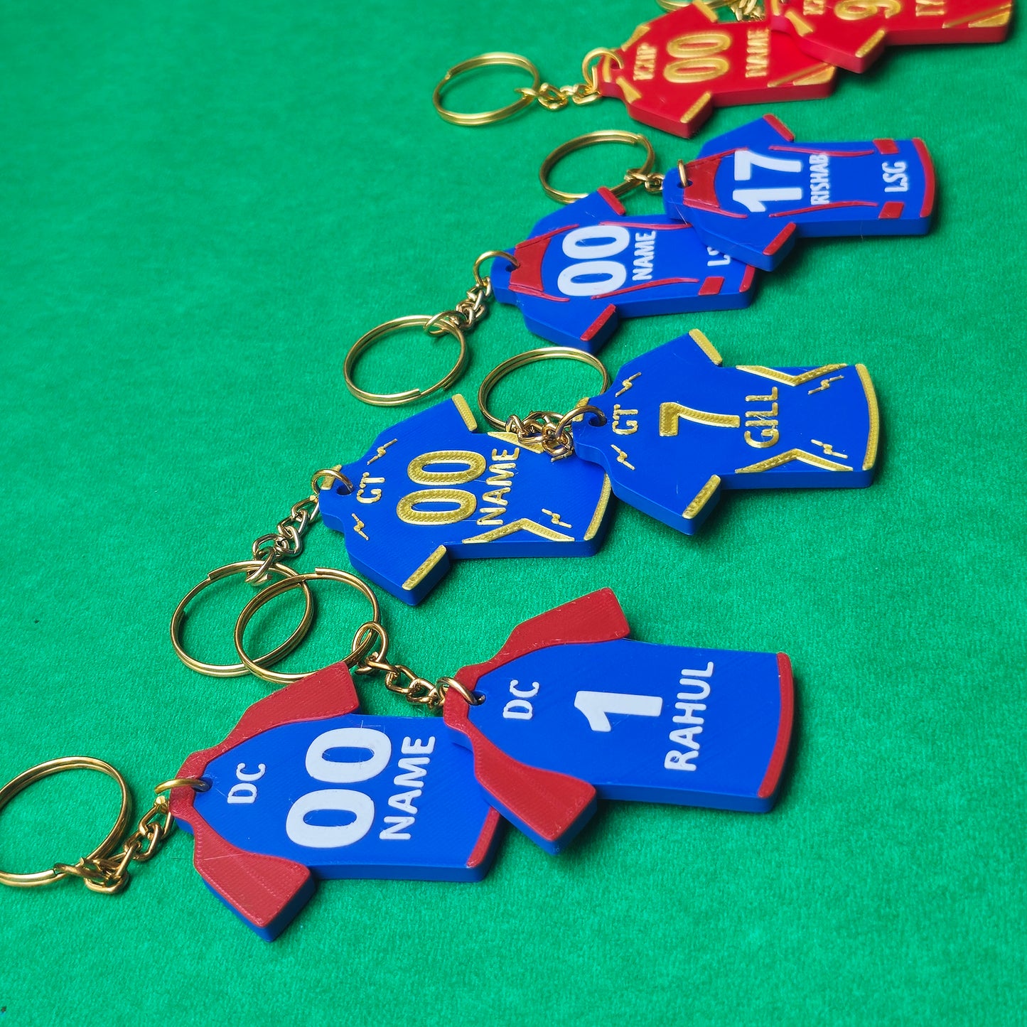 Custom name IPL jersey keychain