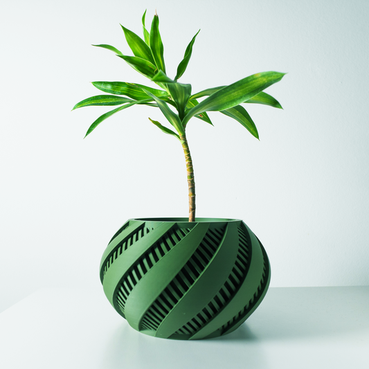 The Krato Interior Planter Pot with Drainage Tray