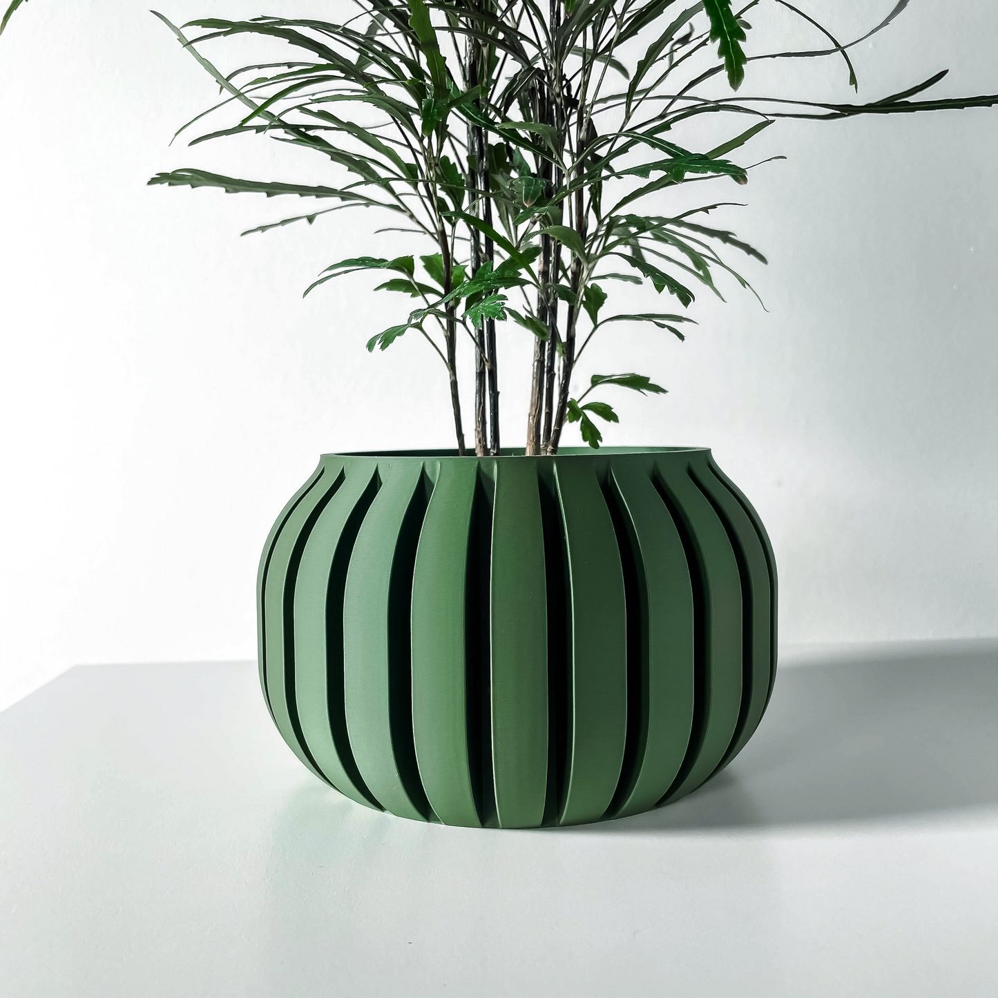 The Juse Interior Planter Pot with Drainage Tray