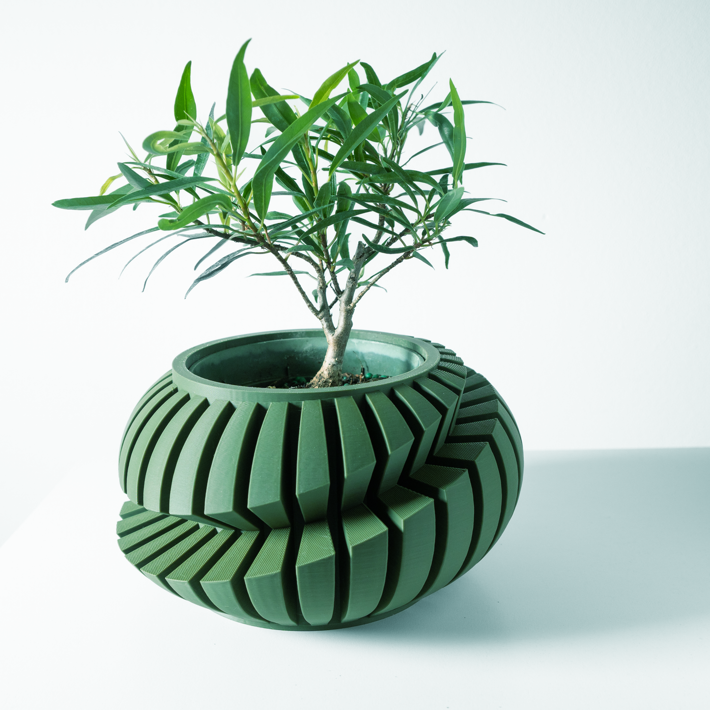 The Luxira Interior Planter Pot with Drainage Tray