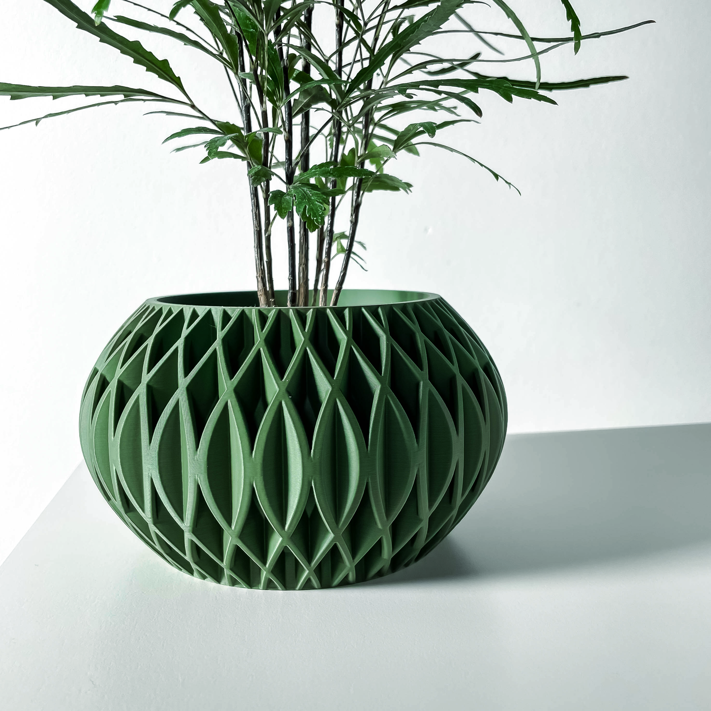 The Revan Interior Planter Pot with Drainage Tray
