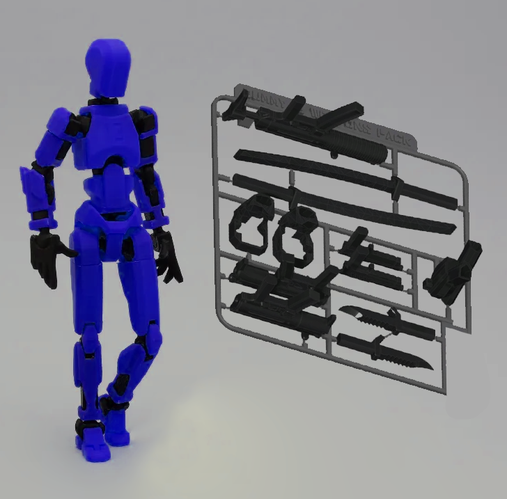 Dummy 13 Action Figure | Build Yourself | With Weapons (5.25inches)