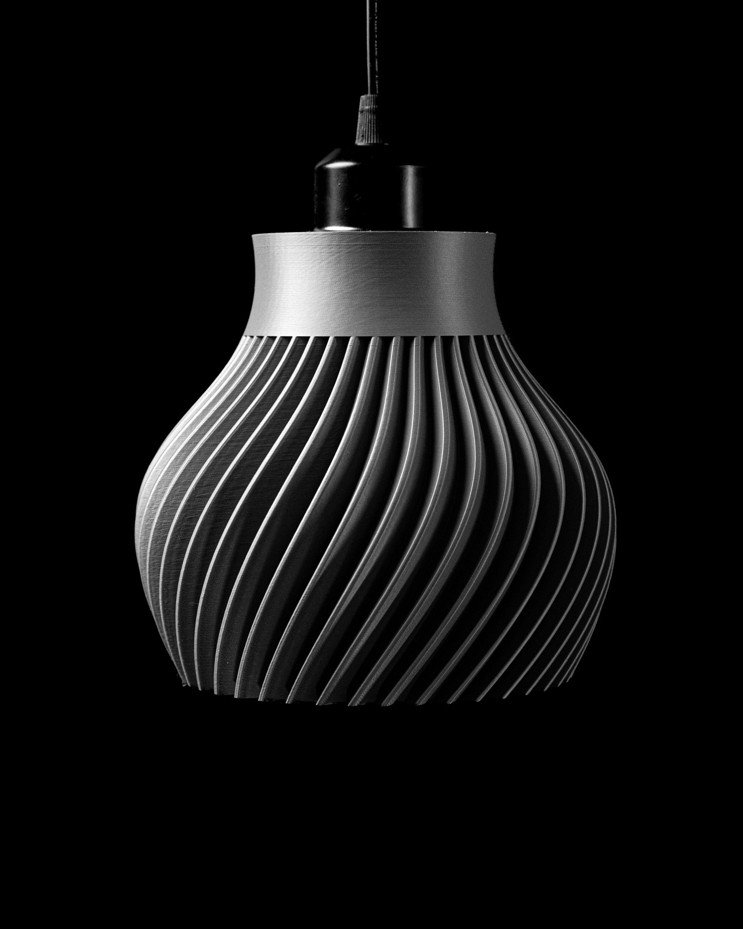 Ridged Pendant Light