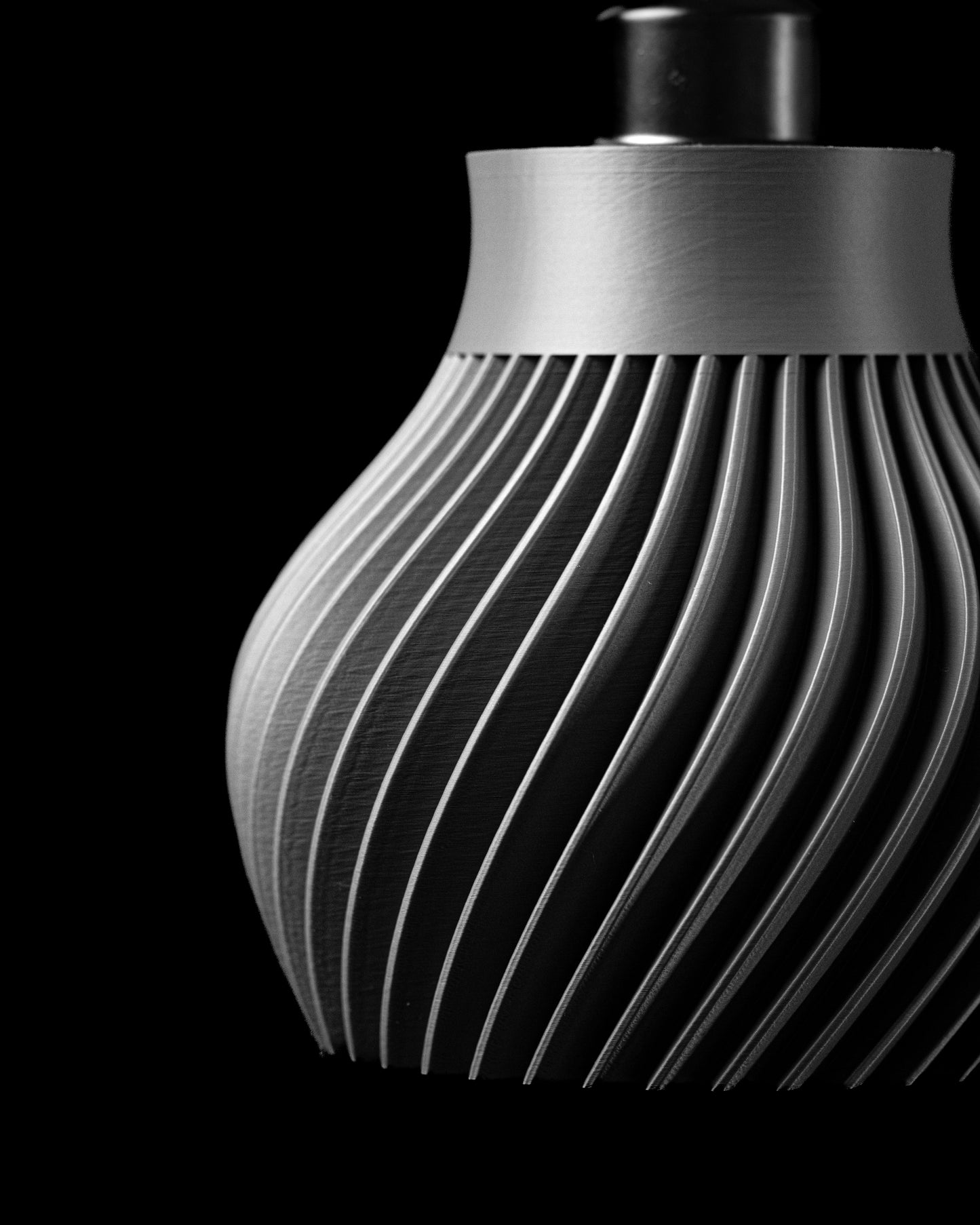 Ridged Pendant Light