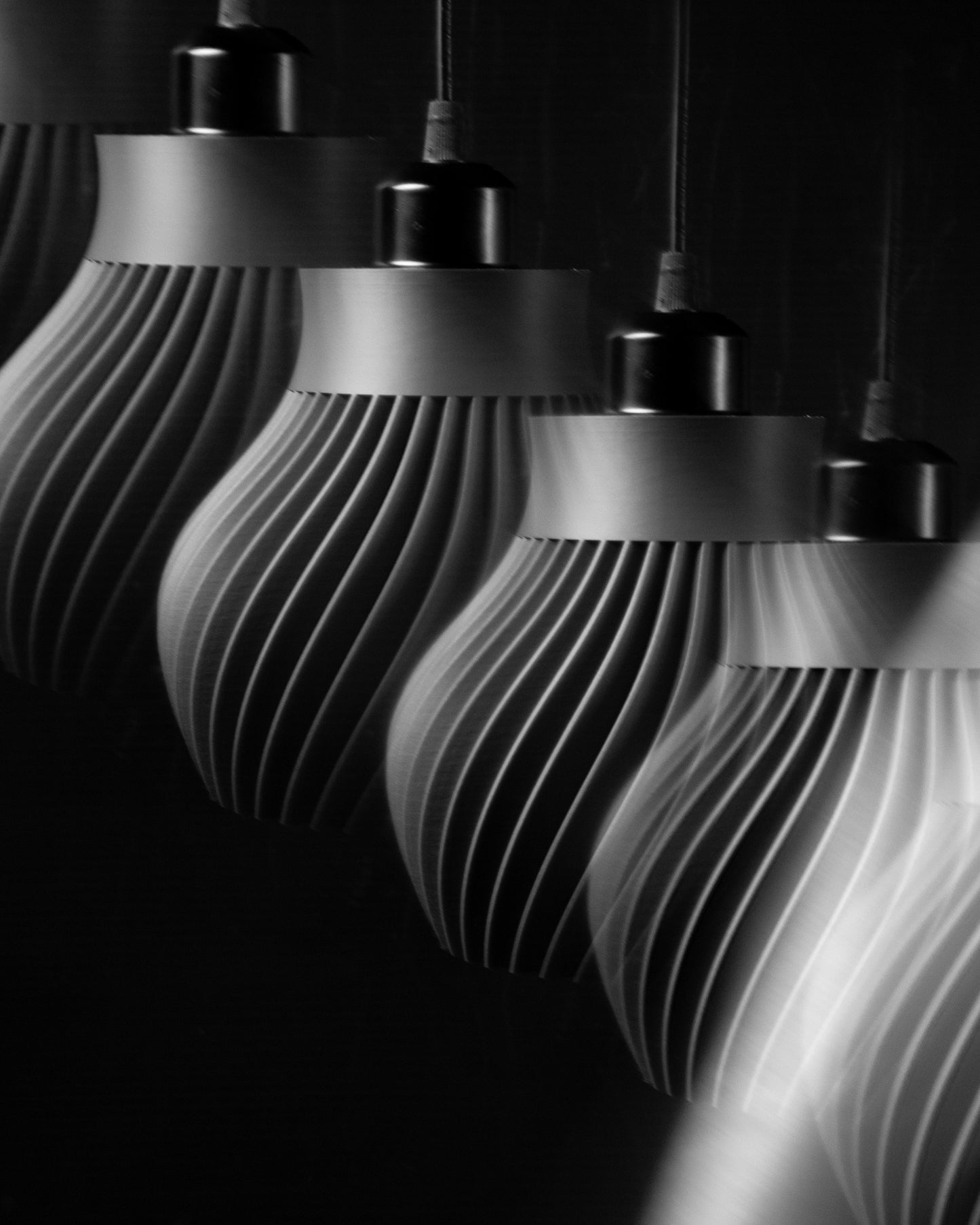 Ridged Pendant Light