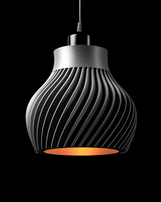 Ridged Pendant Light