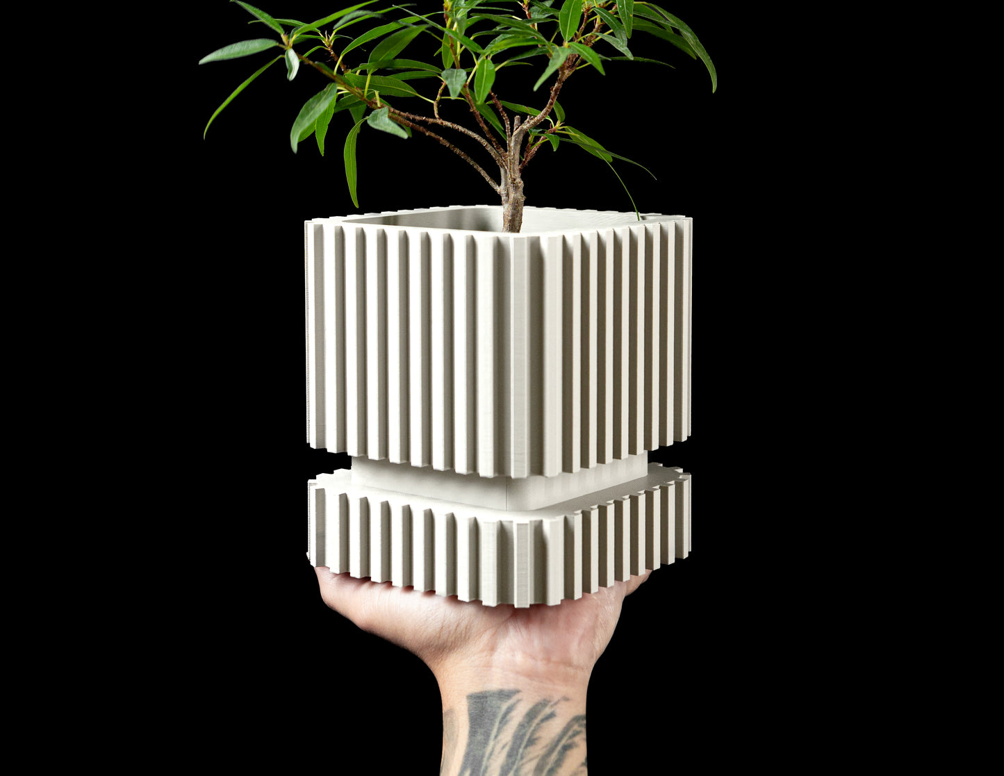 Stripes Interior Planter Pot