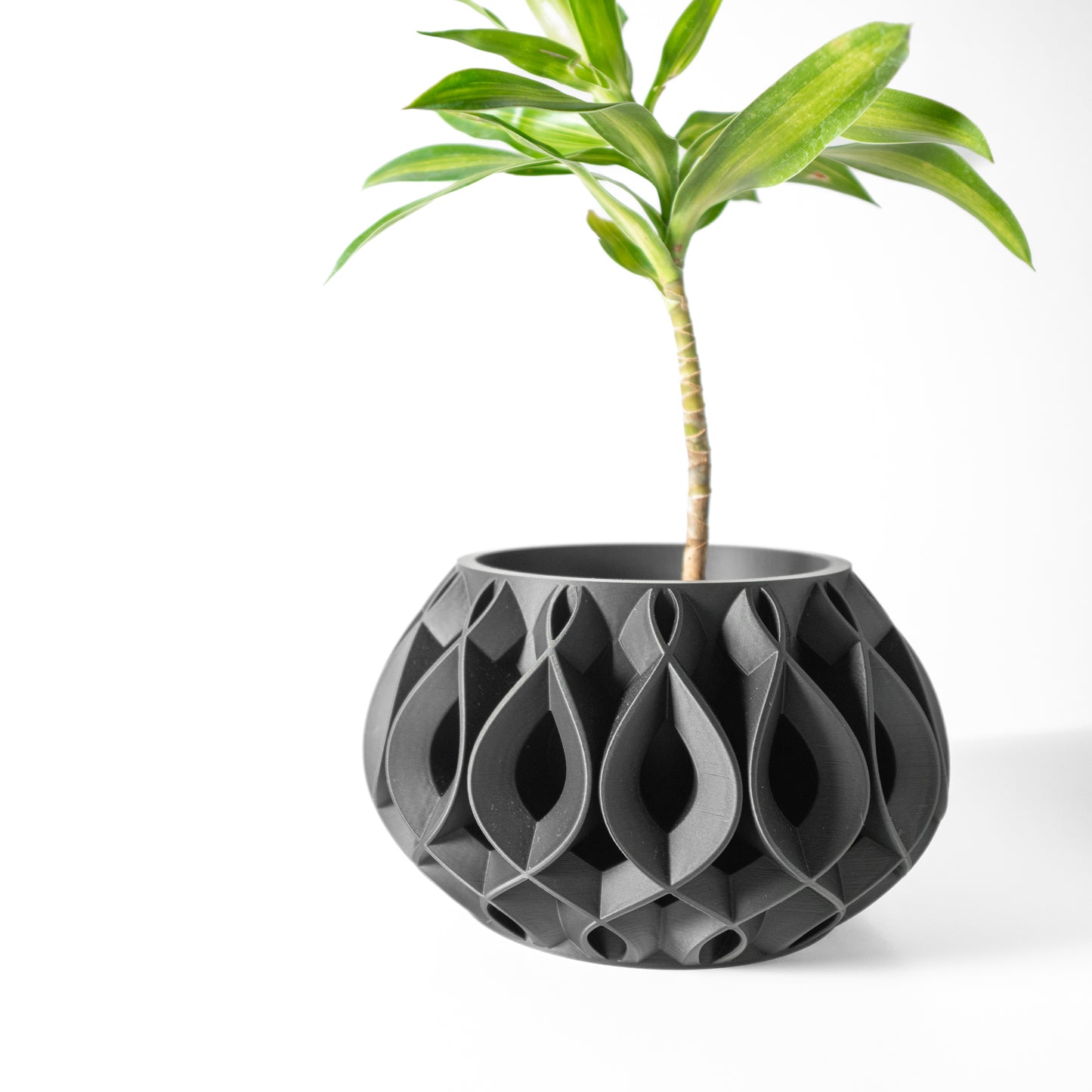 The Viris Interior Planter Pot with Drainage Tray