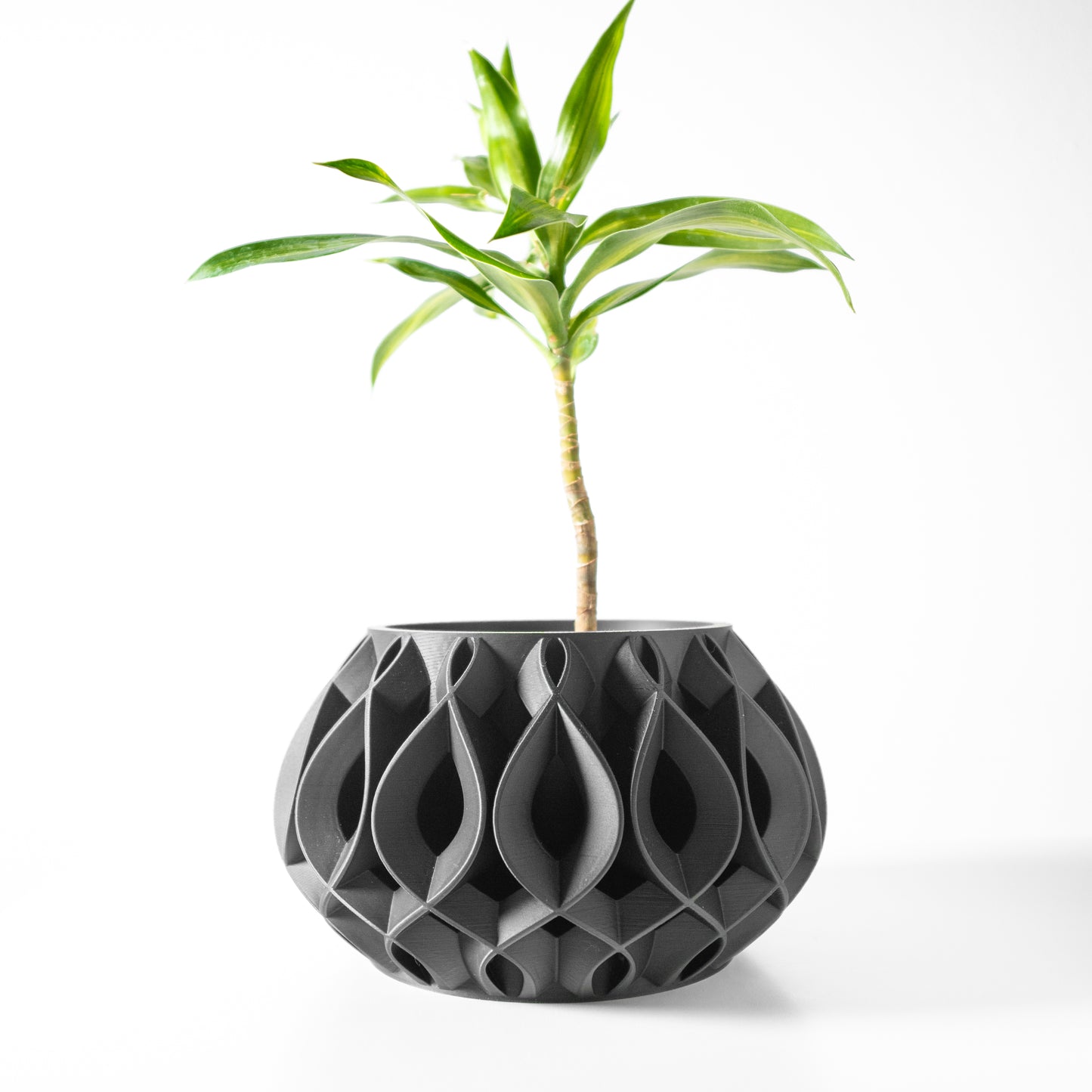 The Viris Interior Planter Pot with Drainage Tray