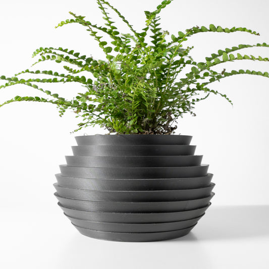 The Harno Interior Planter Pot with Drainage Tray