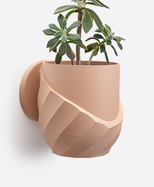 Cracked Spiral Interior Planter - Wall Mounted
