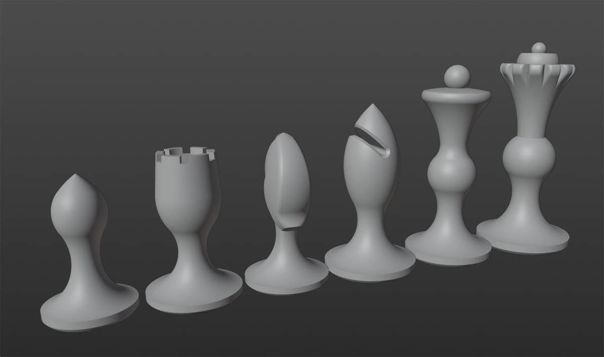 Minimalistic Classic Chess Pieces V3