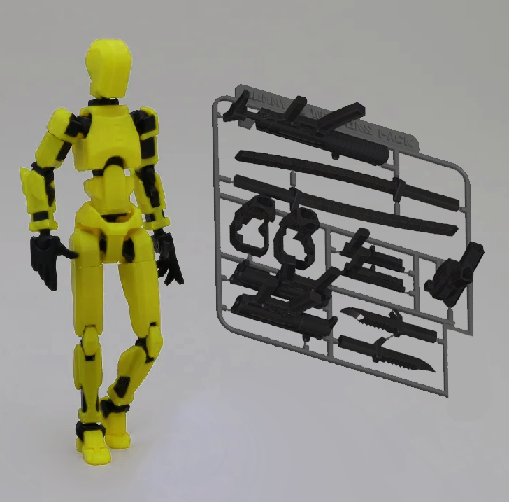 Dummy 13 Action Figure | Build Yourself | With Weapons (5.25inches)