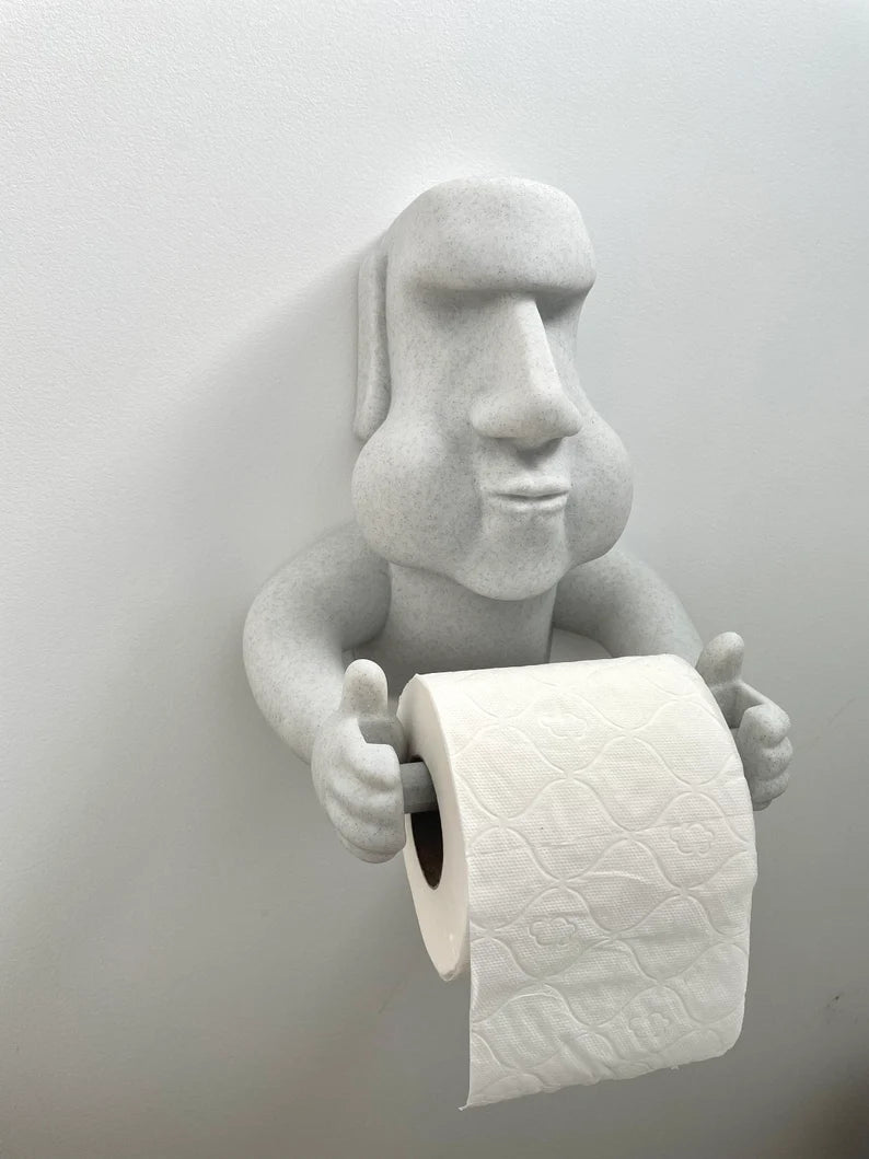 Moai Toilet Roll Holder