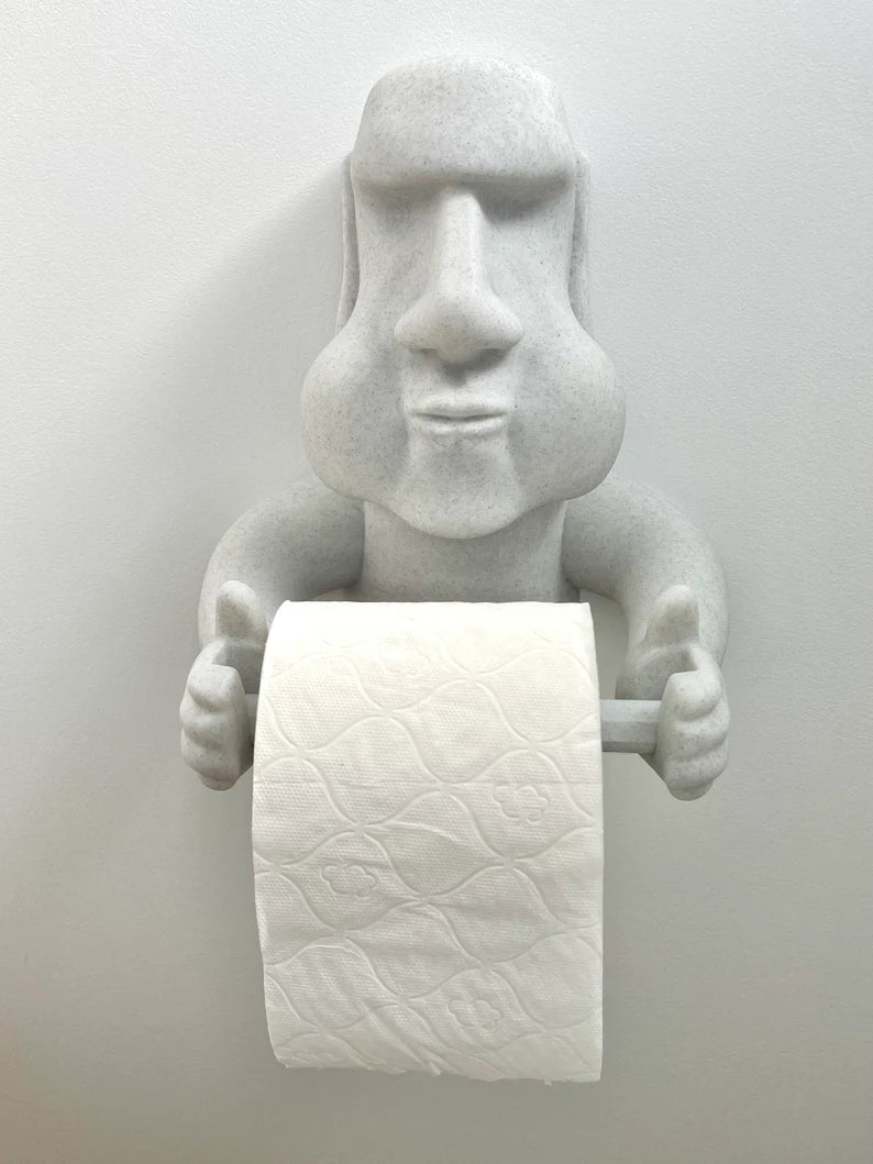 Moai Toilet Roll Holder