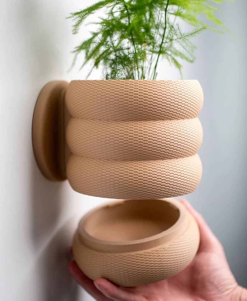Bubble Weave Pattern - Wall Interior Planter