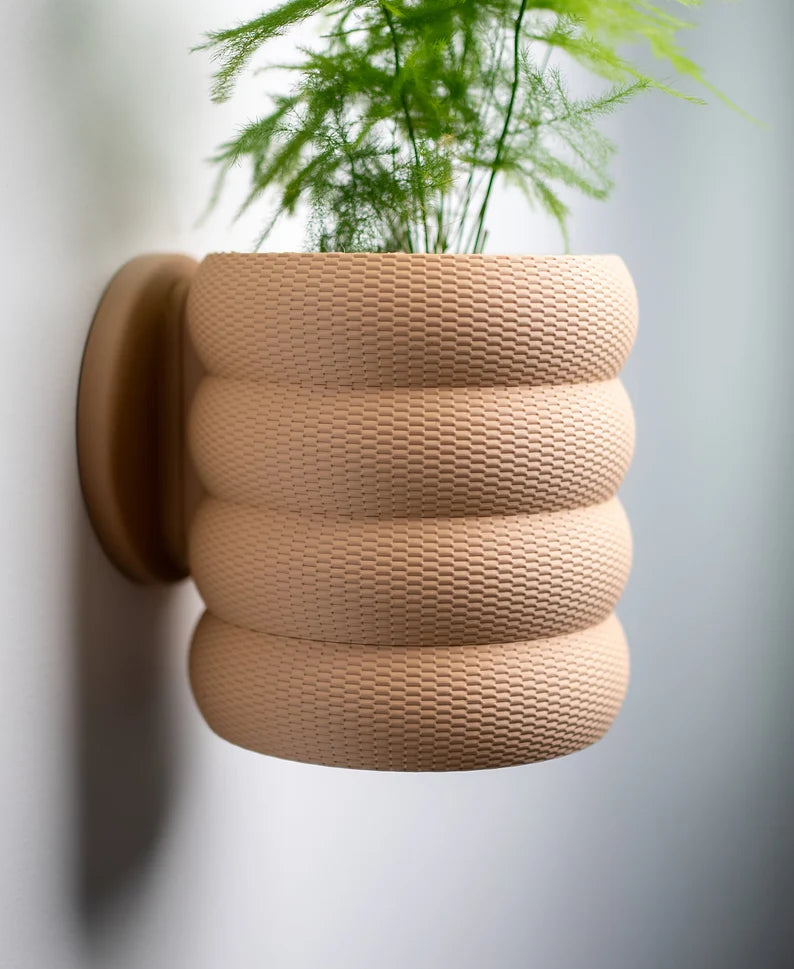 Bubble Weave Pattern - Wall Interior Planter