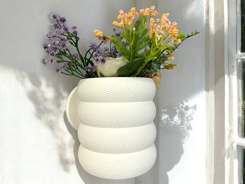 Bubble Weave Pattern - Wall Interior Planter