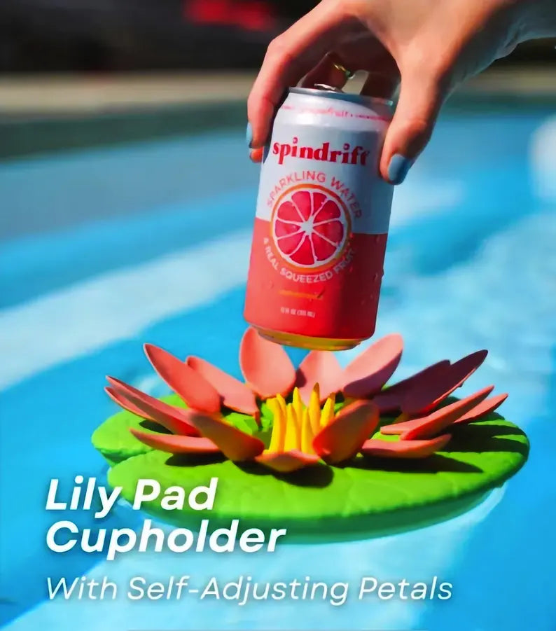 Lily Pad Cupholder - Pool Can Holder with Self Adjusting petals