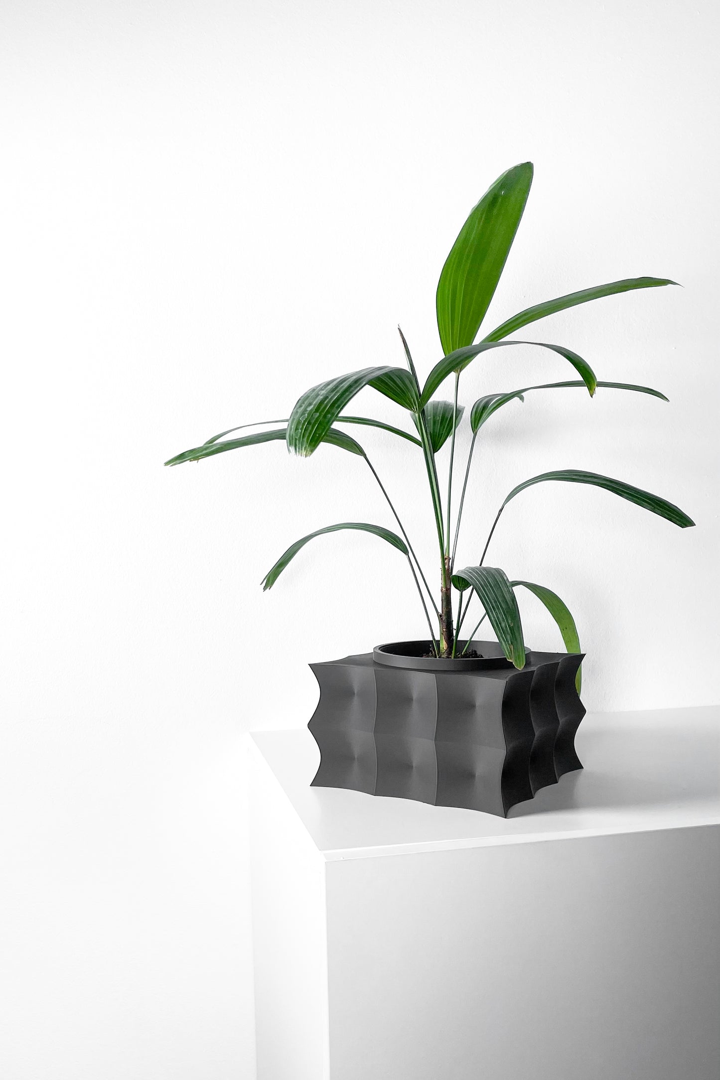 The Averth Interior Planter Pot with Drainage Tray