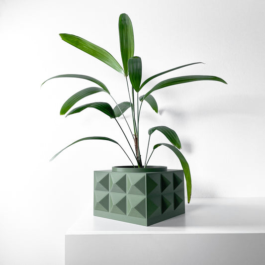 The Eldan Interior Planter Pot with Drainage Tray